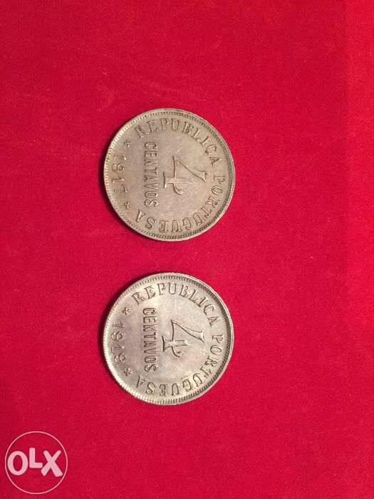 4 centavos cupro-níquel - 1917 & 1919