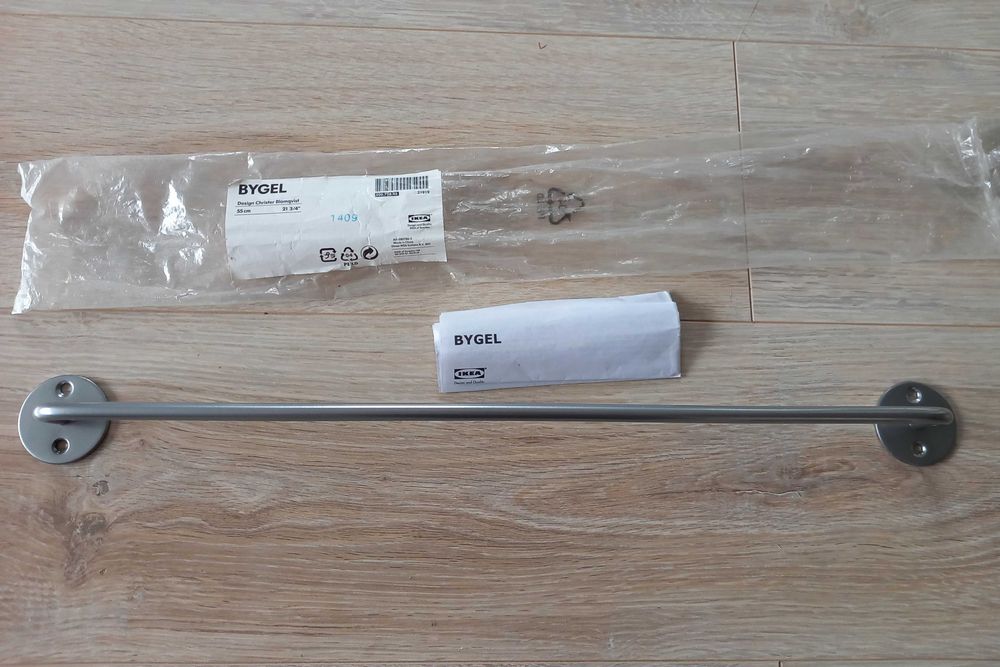 Reling szyna kuchenna BYGEL IKEA 55 cm