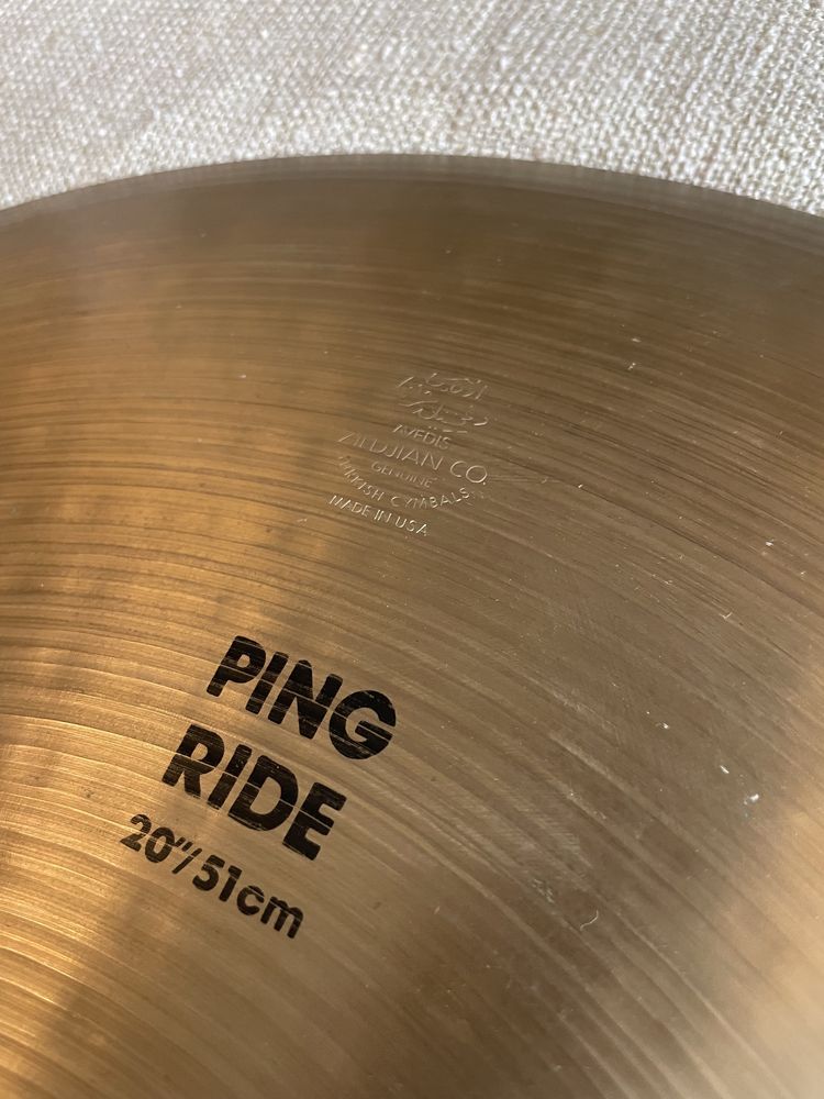 Talerz Perkusyjny Zildjian A Ping Ride 20” stan top! Perkusja blacha