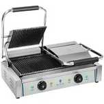 Grill kontaktowy ROYAL CATERING  2 x 1800 W ryflowany  Używany