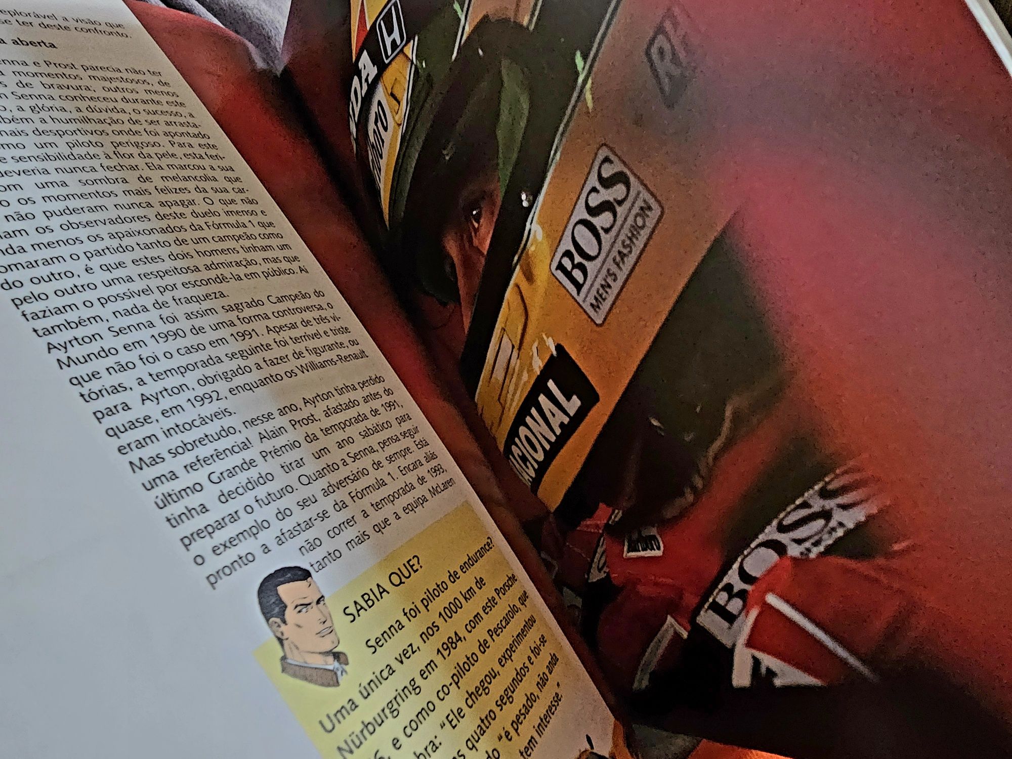 Livro e BD Ayrton Senna fogo sagrado Michel Vaillant Dossier autosport