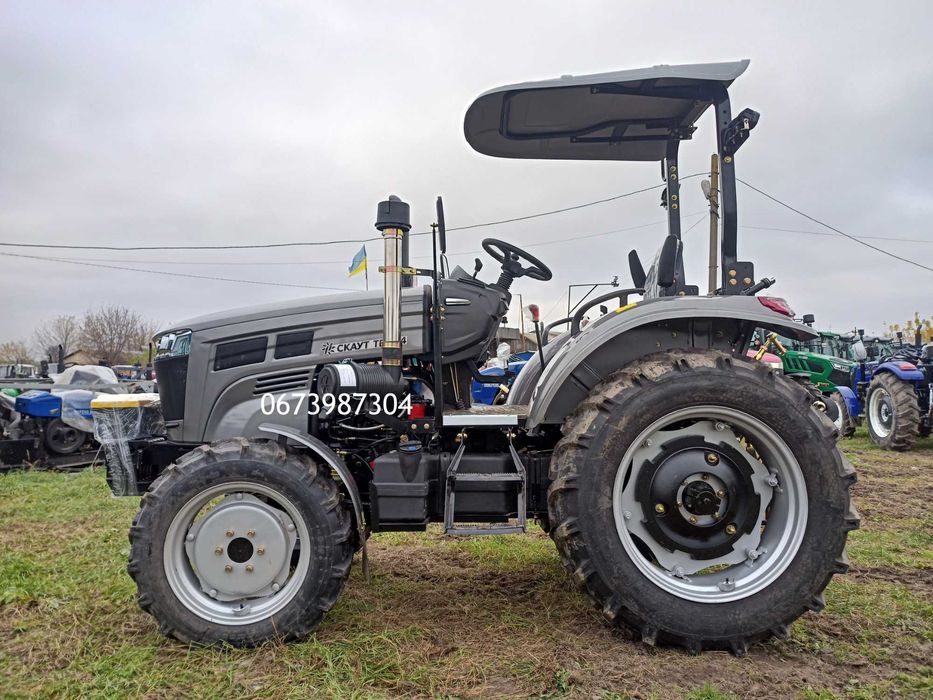 Мінітрактор Скаут TE-504 SR з козирком Реверс ГУР Доставка безкоштовна