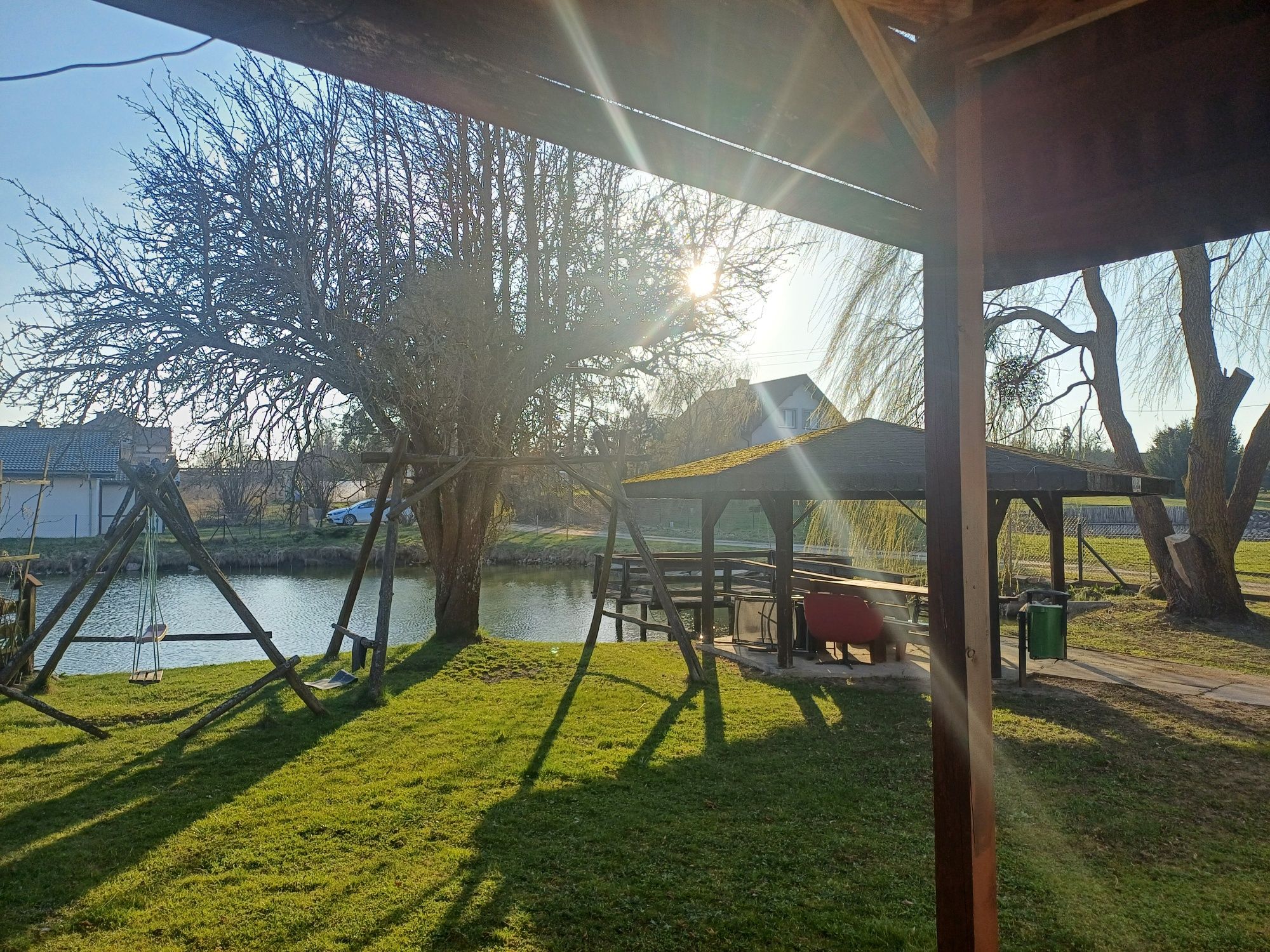 Noclegi Warmia domek letniskowy nad stawem
