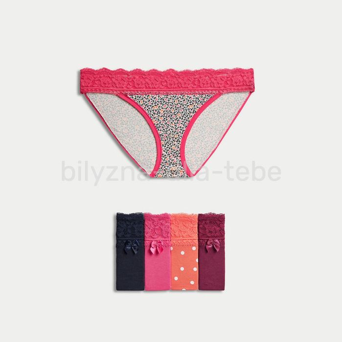 Бікіні M&S трусики жіночі (бавовна котон ) 6,8,10,12,14,16,18 ; s,m,L