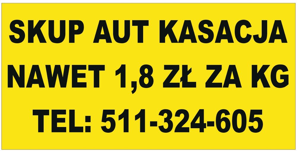 Kasacja złomowanie pojazdów 7 dni w tygodniu busy dostawcze osobowe