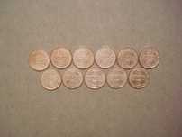Colecção completa de 50 Centavos em Bronze