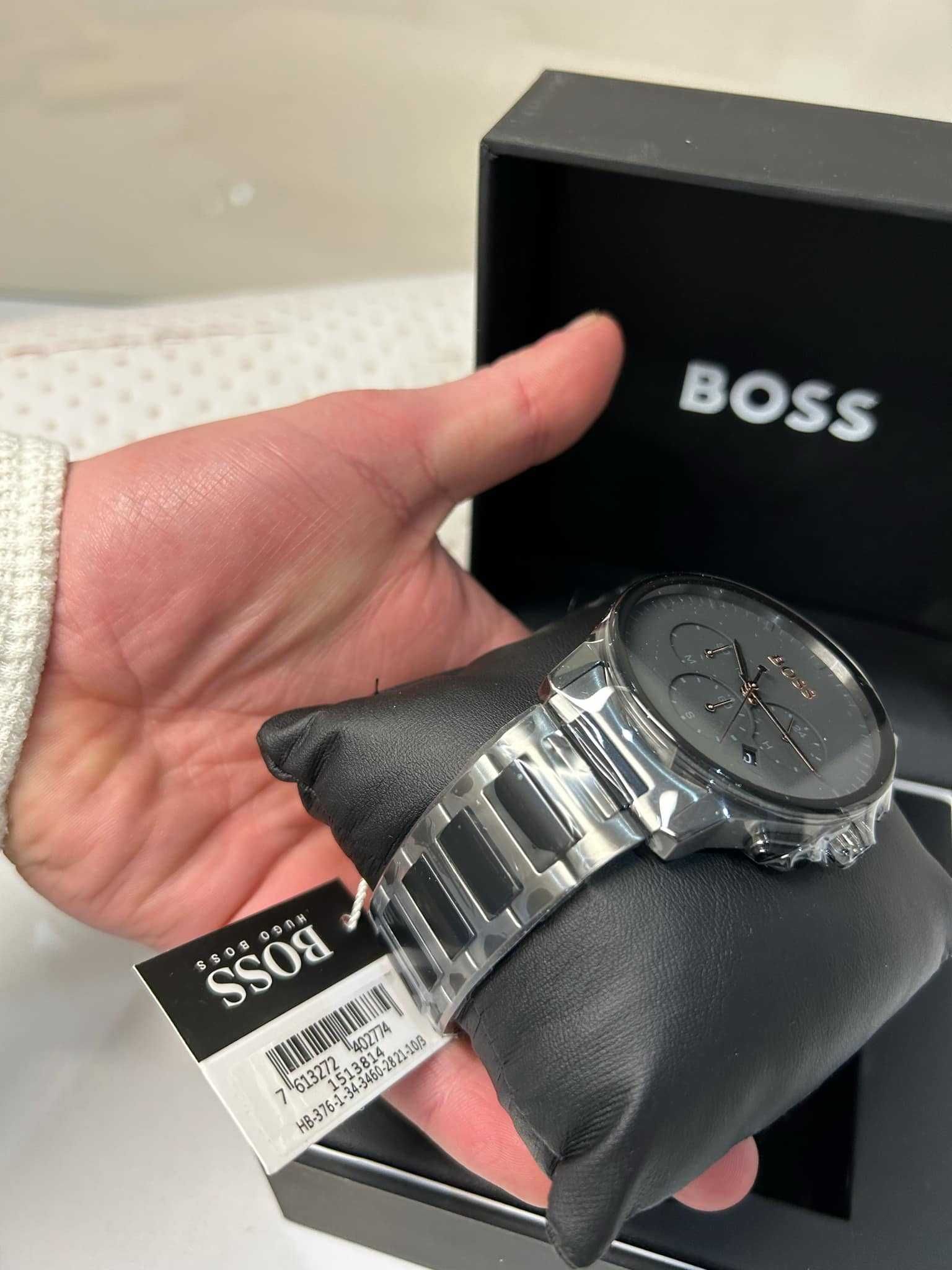 Nowy! Zegarek męski srebrny Hugo Boss Peak Chrono