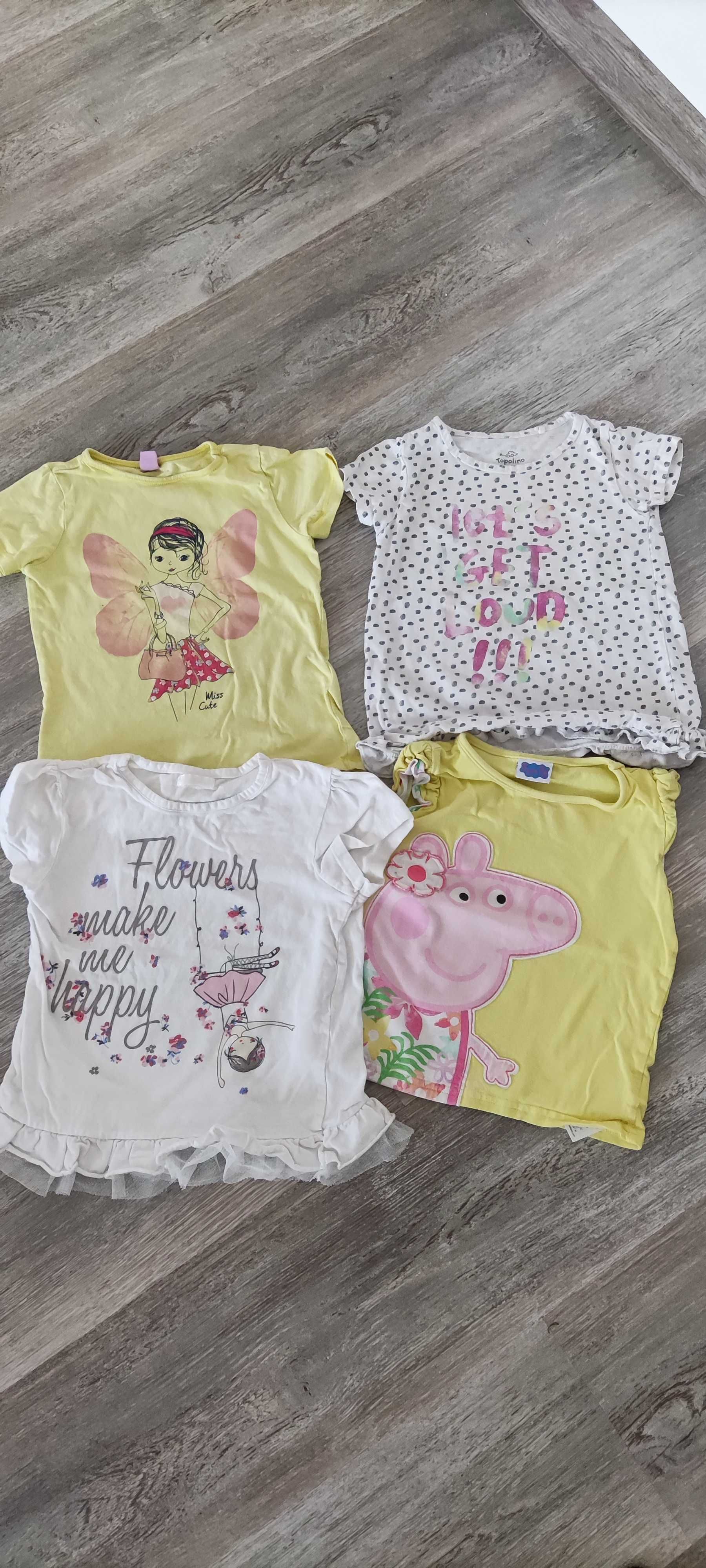 Bluzki t-shirty koszulki dla dziewczynki rozm 98 Peppa