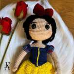 Boneca Branca de Neve em croche / amigurumi