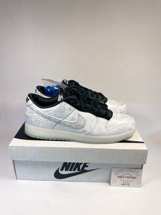 Nike Dunk Low CLOT Fragment White - 45 EU