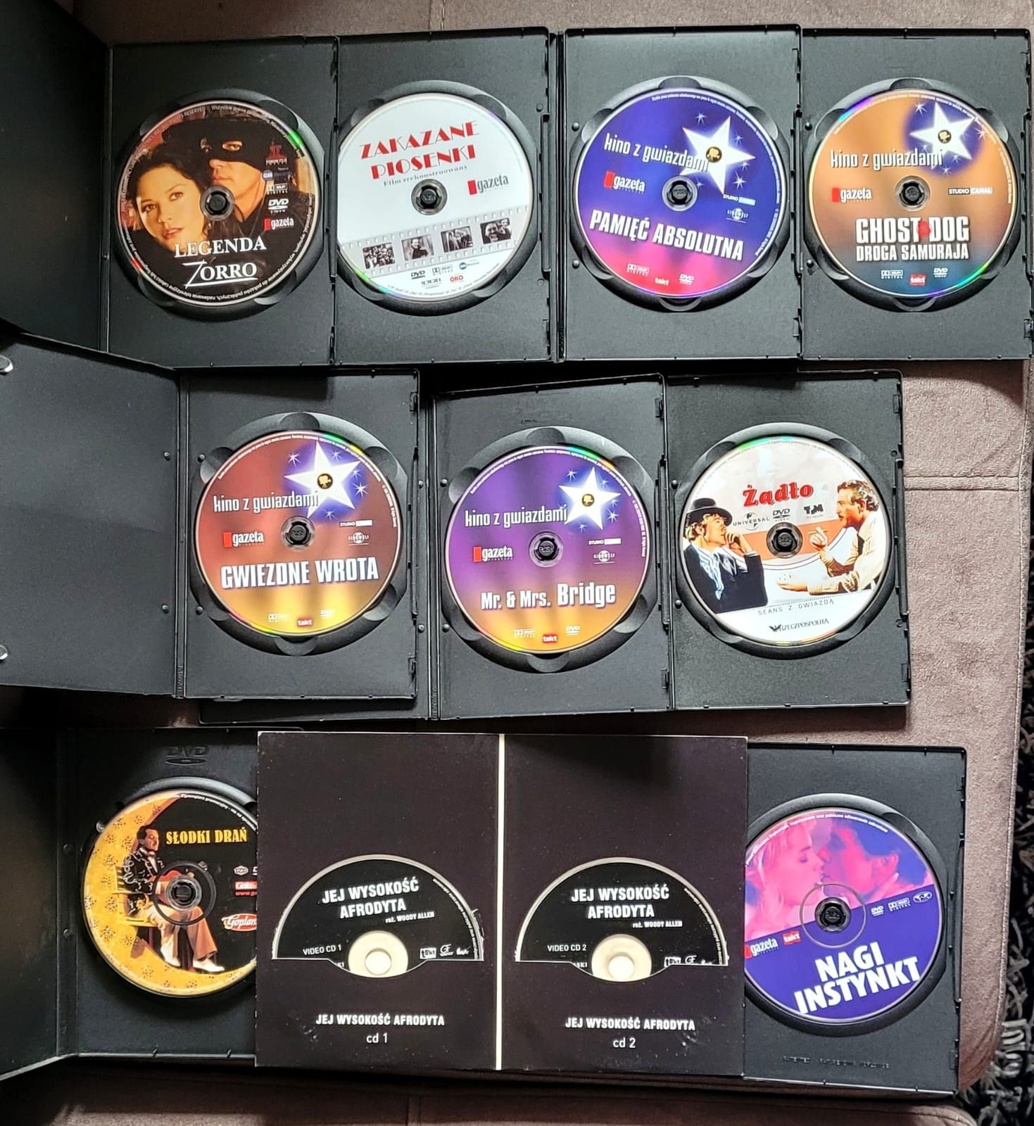 Zestaw filmów na DVD