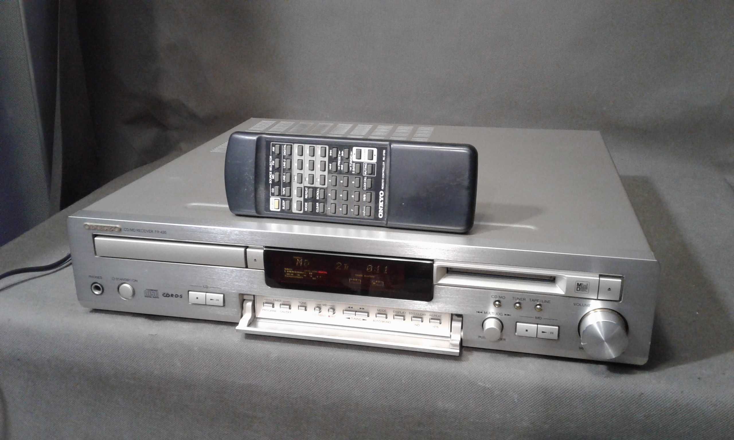 ONKYO FR-435,pilot, odtwarzacz cd ,md,combo
