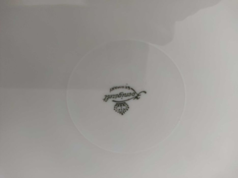 Talerz, patera, porcelana Koenigszelt, antyk, 1930-45r, 32cm