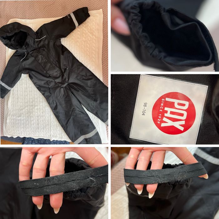 Демісезоний чорний комбінезон PAX  Розмір 98-104