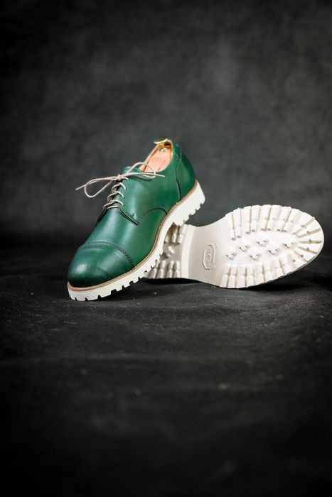 Туфлі дербі з натуральної шкіри