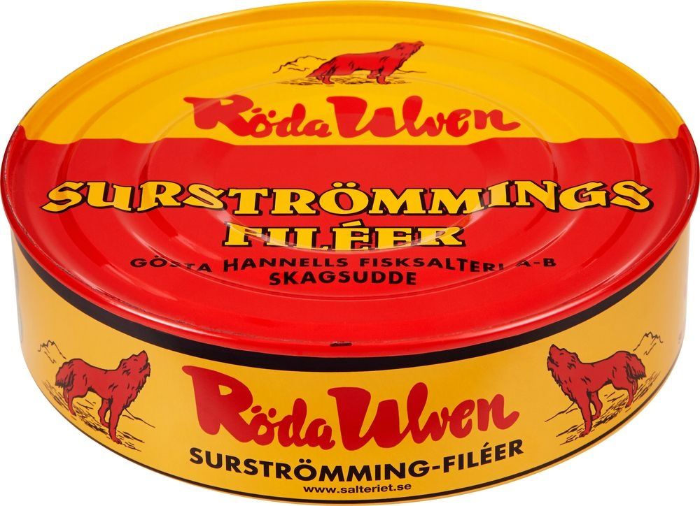 Консерва сюрстрьомінг, surströmming мала та велика банки