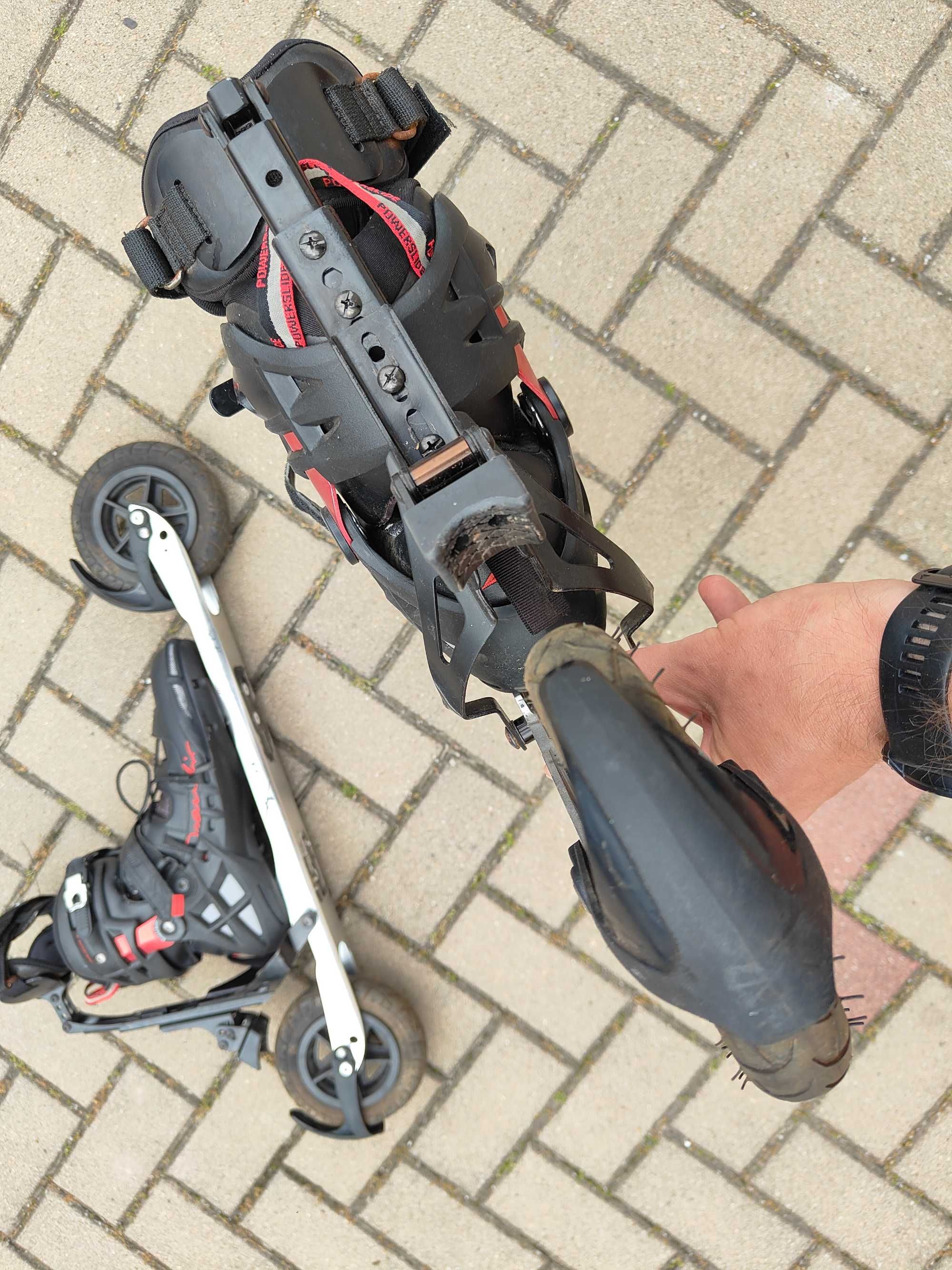 Rolki terenowe 46 Powerslide XC Path 1.0 Nartorolki rozmiar 46 (30 Cm)