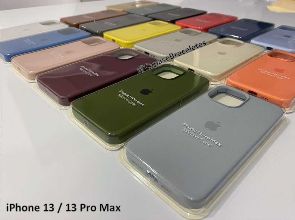 LIQUIDAÇÃO - Capas em Silicone para iPhone 13 e 13 Pro Max *STOCK*