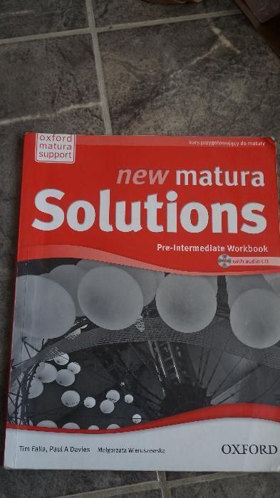 New Matura Solutions Pre-Intermediate Oxford podręcznik ćwiczeniówka
