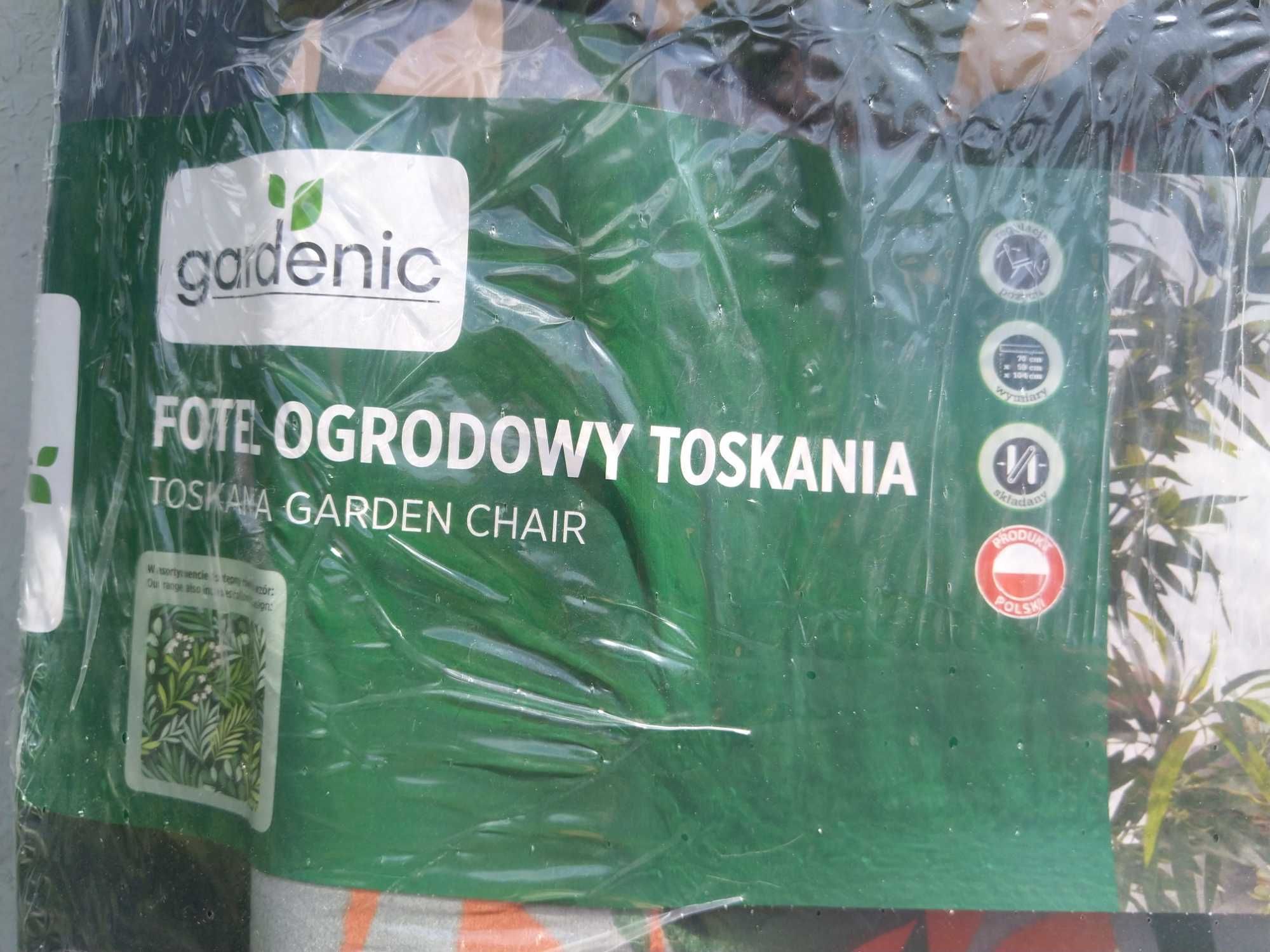 NAJTANIEJ Fotel Ogrodowy składany z podłokietnikami + poduszka