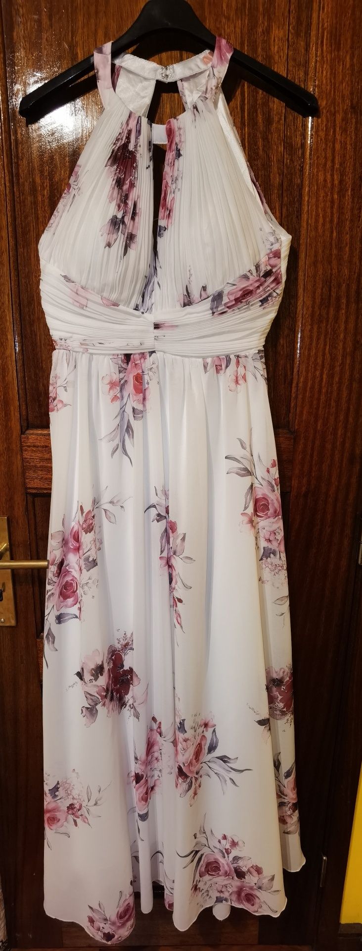 Vestido cerimónia estampado floral