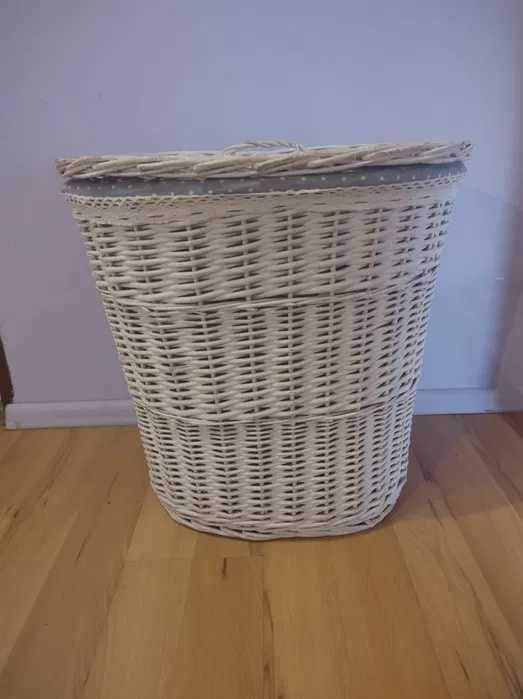Kosz na pranie wiklinowy