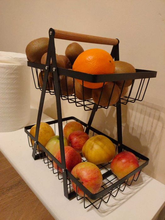 Stojak z koszykami na owoce warzywa do kuchni akcesoria kuchenne