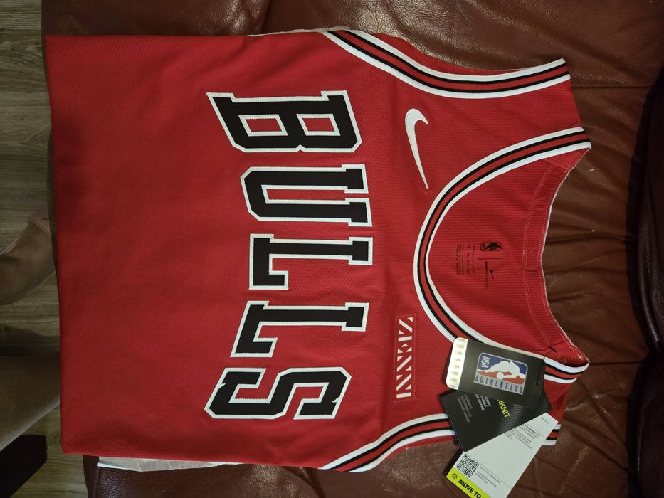 Nowa koszulka Nike NBA Chicago Bulls Icon Red Authentic Blank