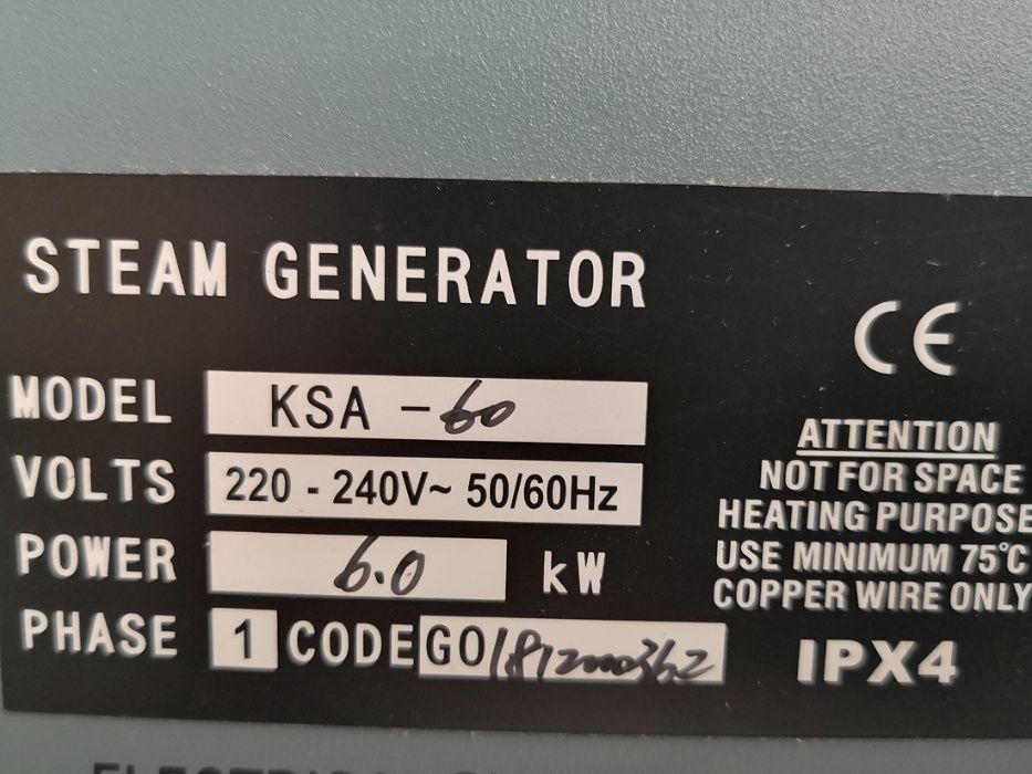 Generator pary 6 kW Sauna Parowa 230 W / 400 W