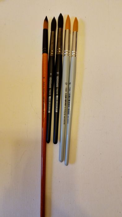 Pędzle Renesans Astra Artea Happy Color.  5 sztuk