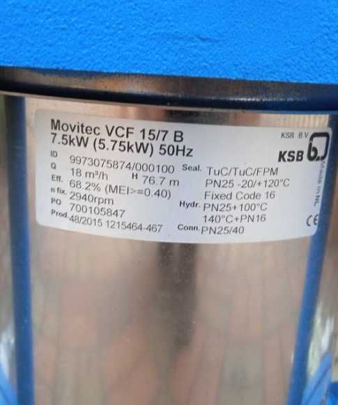 Pompa odśrodkowa KSB Movitec VCF15/7B