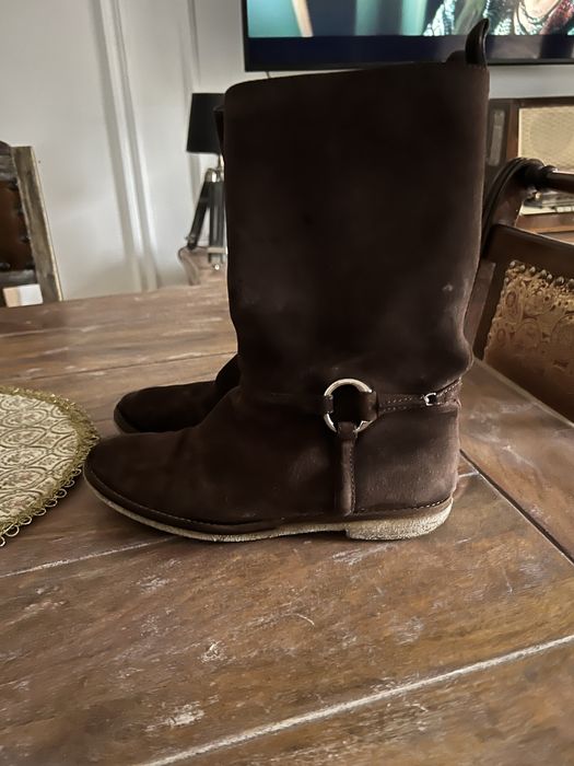 Botki kowbojki skora skorzane Gucci 37/5