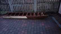 Schody zdemontowane ze strychu, z lat 50-tych