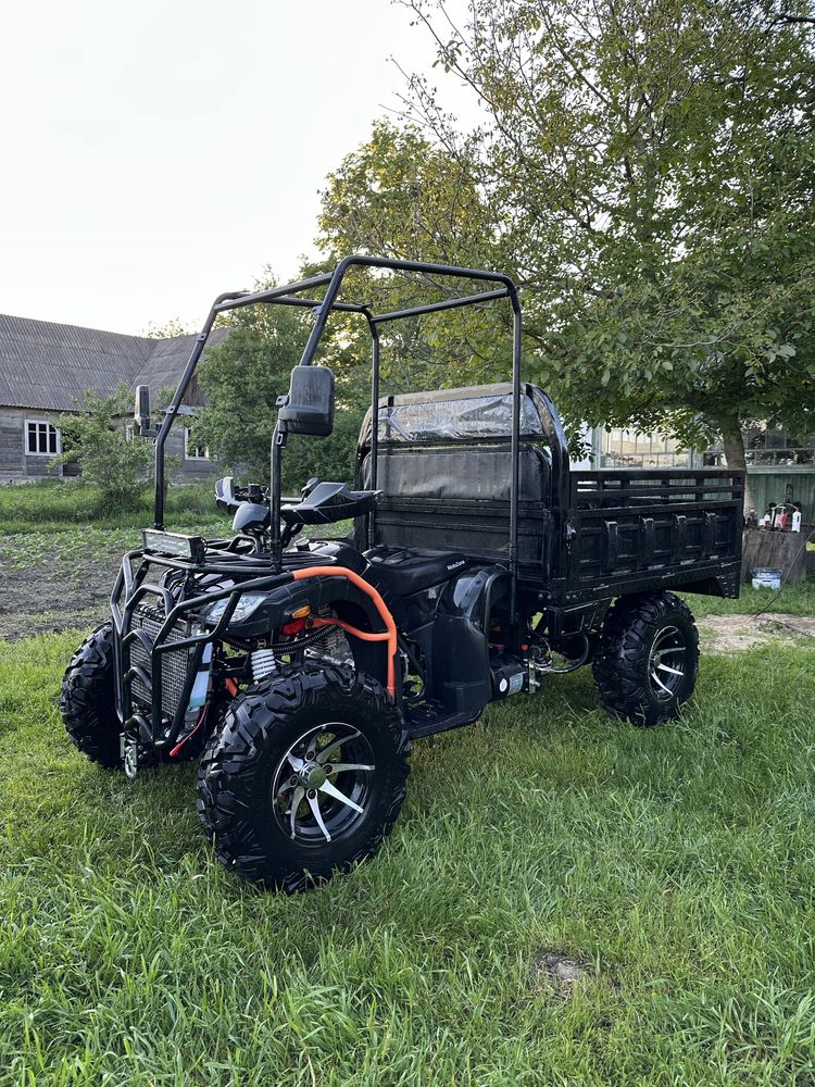 Квадроцикл Hummer 300 4x4. Black. Повнопривідний. Вантажний