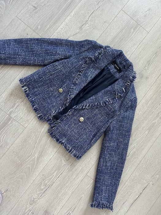 Базовий твідовий піджак Zara р.XS