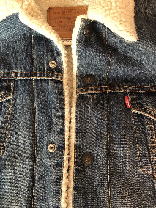 Джинсовая куртка зимняя Levis original