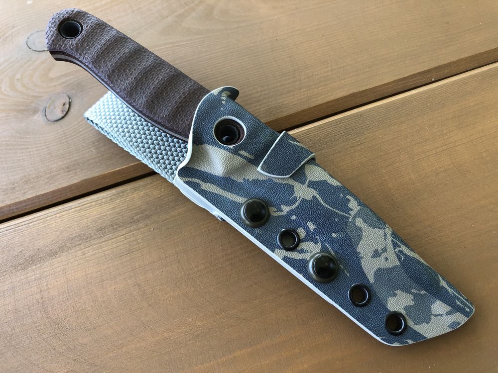 Noz Tlim, custom , mysliwski , bushcraft, edc kydex