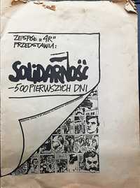 Komiks solidarność 500 pierwszych dni unikat