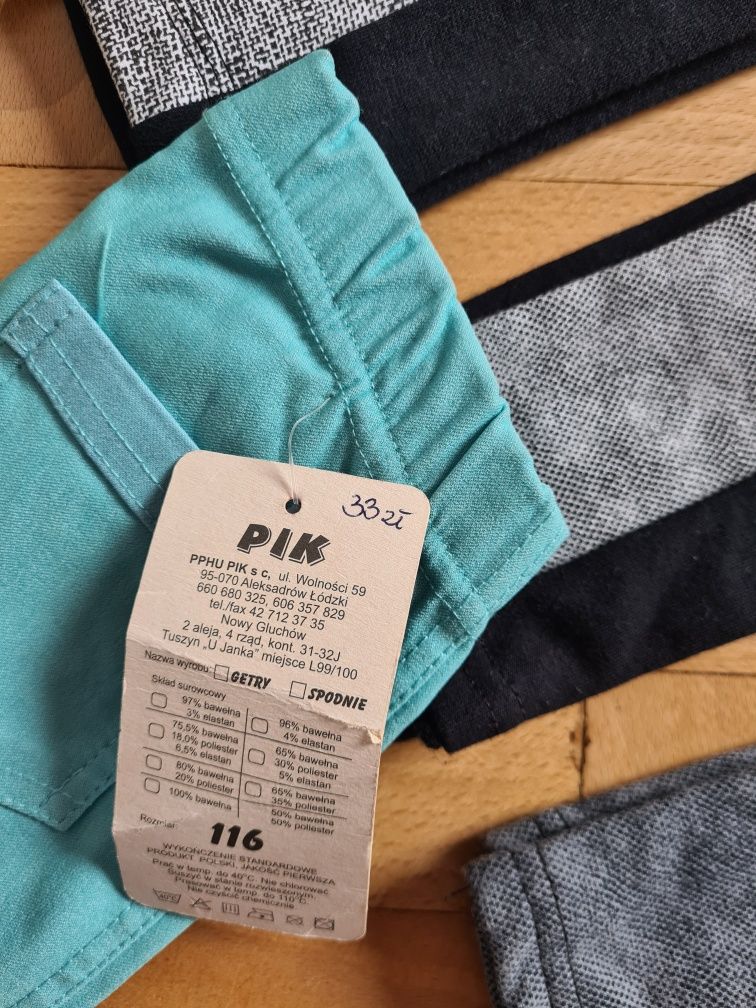 Leginsy Pik i inne mix wzorów 110/116