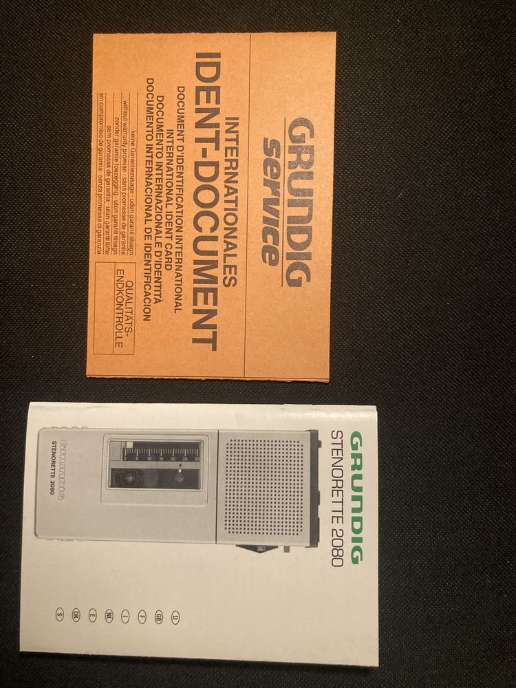 Dyktafon Grundig Stenonette 2080