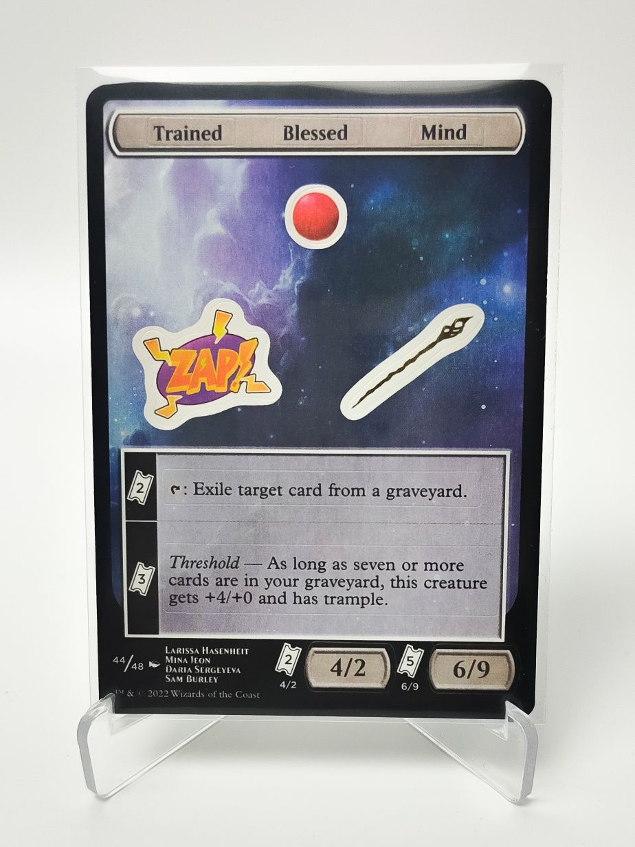 Trained Blessed Mind Sticker 44/48 Unfinity Magic the Gathering (MTG)