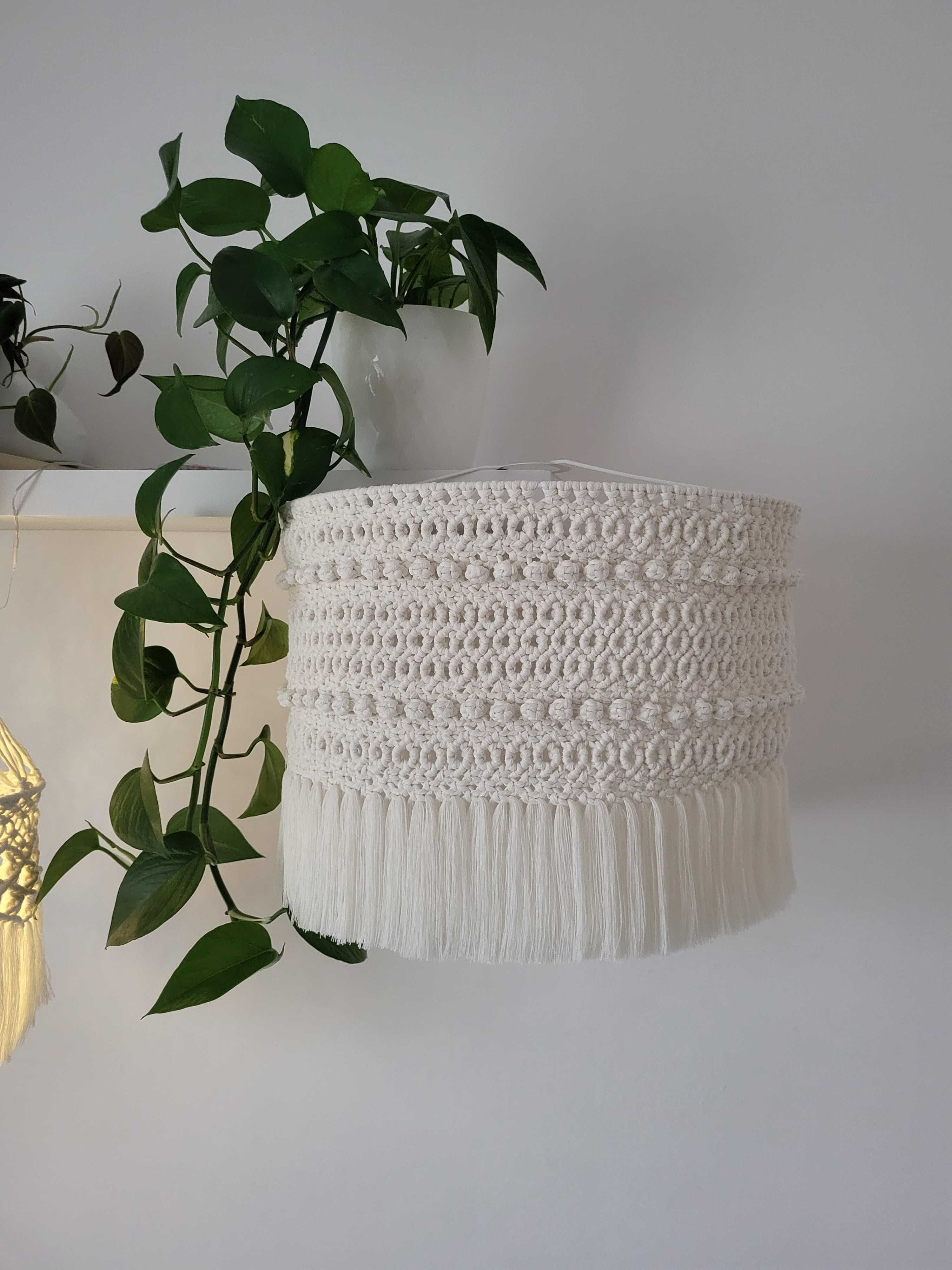 Makrama abażur lampa dekoracja boho