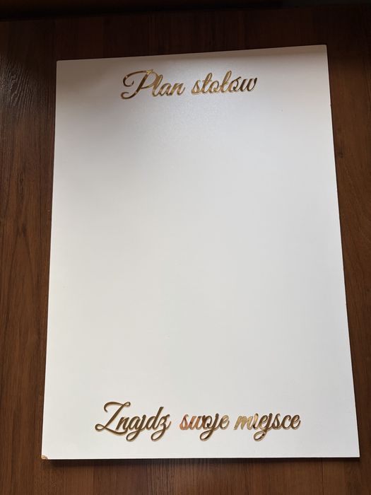 Tablica weselna, plan stołów