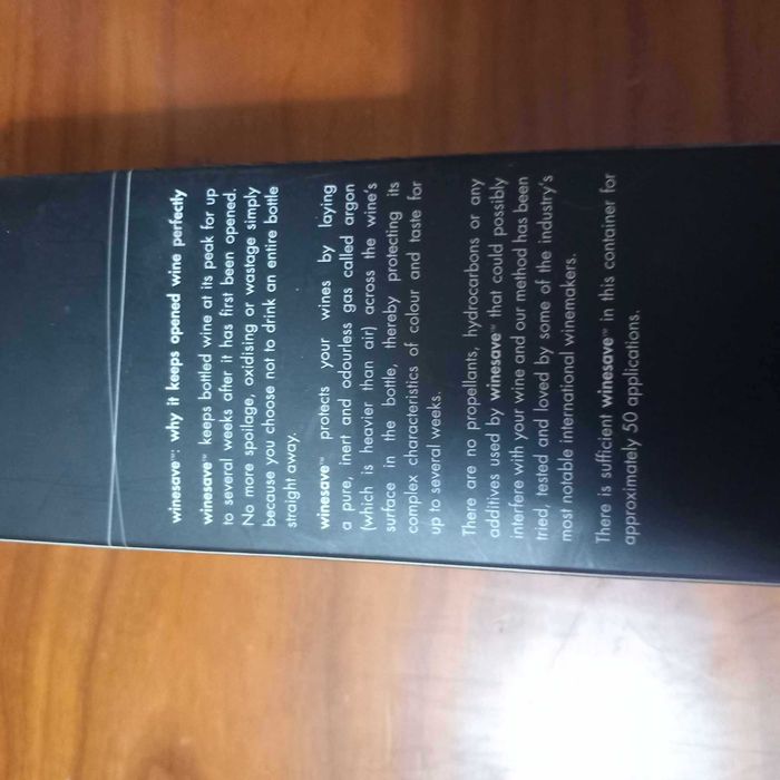 Winesaver. Selador de vinho