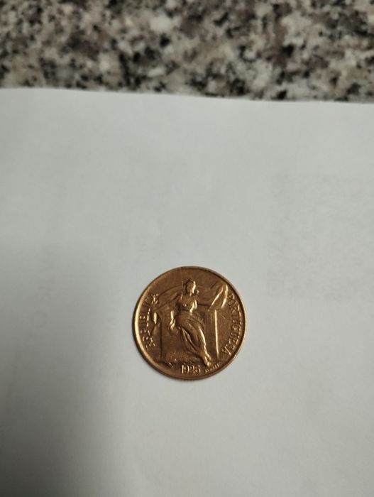 Moeda de 50 centavos de bronze alumínio de 1926