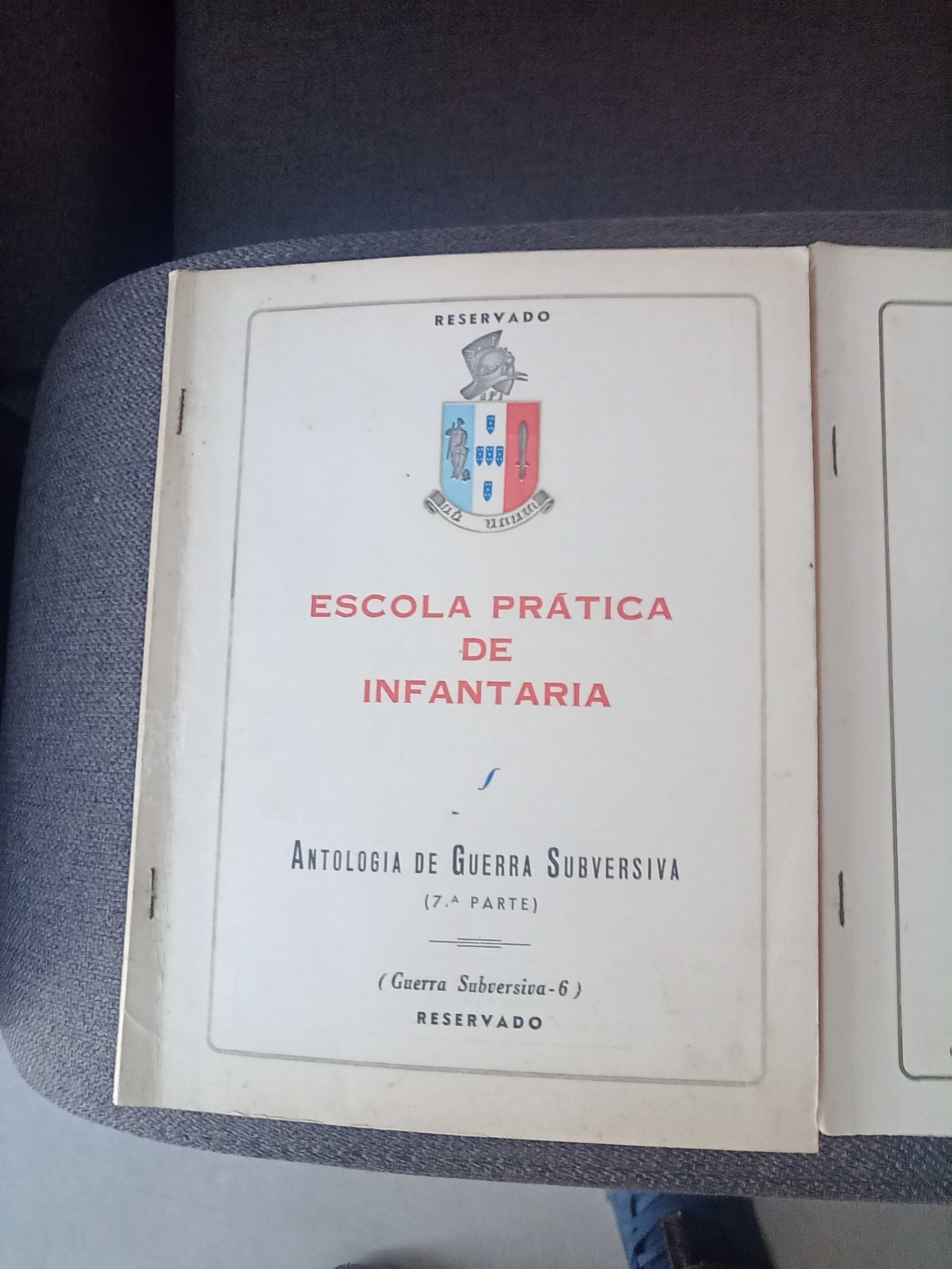 Manuais do Capitão Salgueiro maia do regimento de infantaria (curioso)