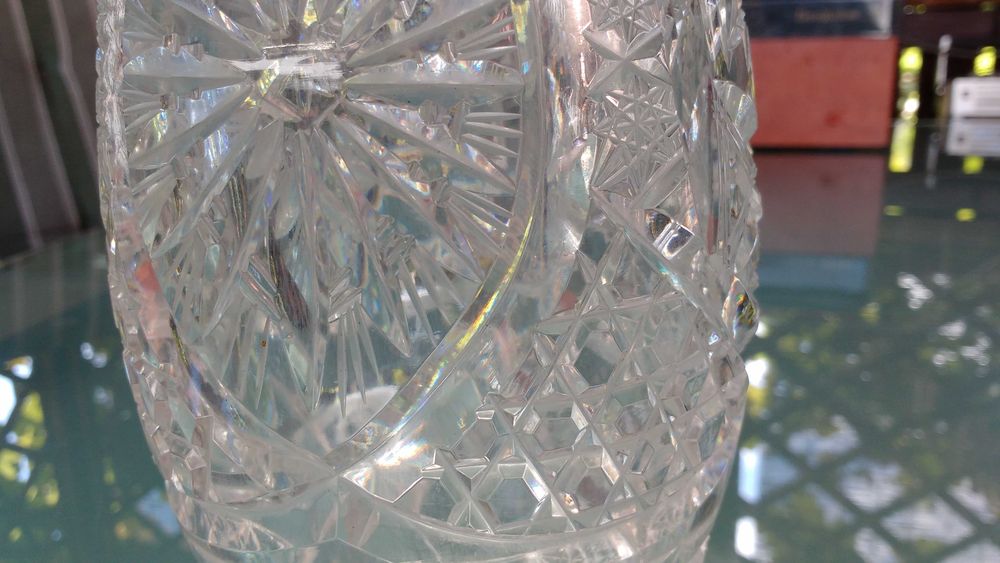 Wazon kryształowy, wysokość 21,5cm