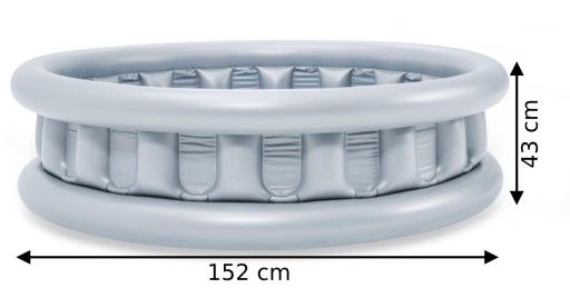Basen rozporowy dla dzieci dnuchany okrągły 152x43