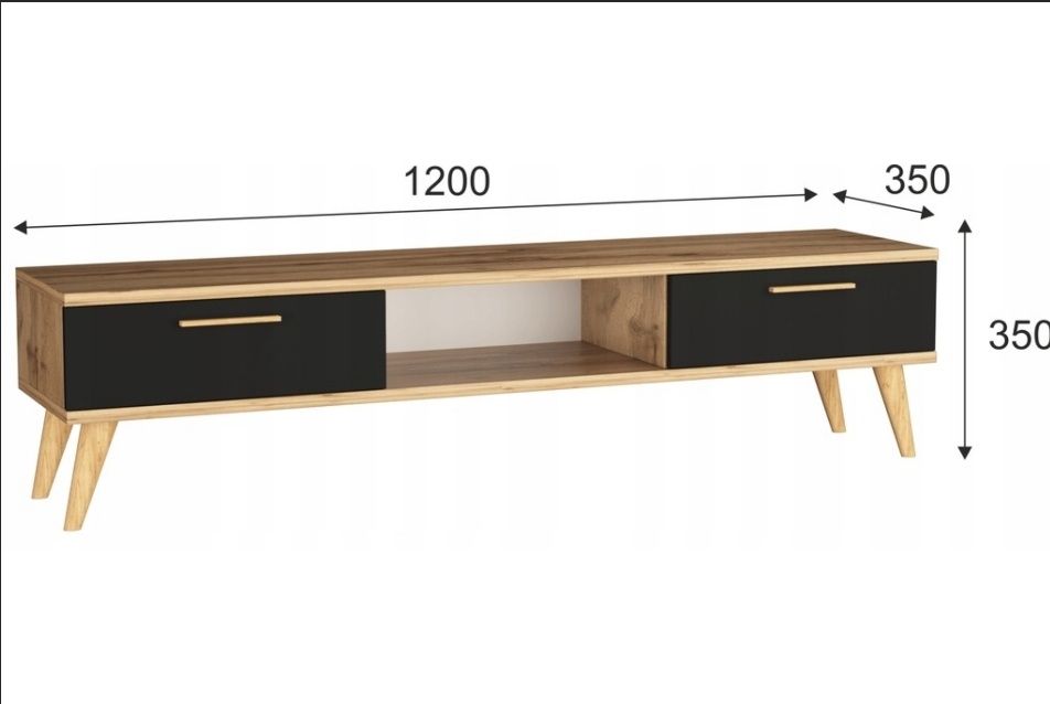 Szafka RTV stojąca Euro-Meble 120 cm x 35 cm x 35 cm