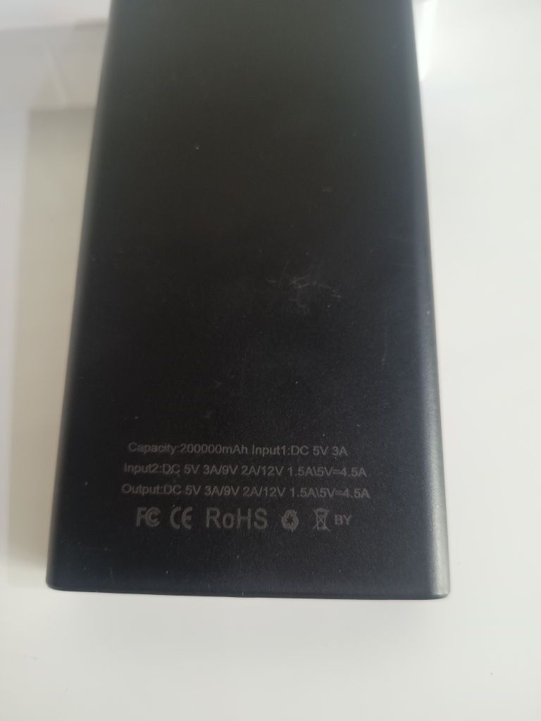 Power Bank 200000 mAh 120W  Super Szybkie Ład z Wświetlaczem LED
